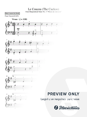 Le Coucou (The Cuckoo) | Louis-Claude Daquin | Harpsichord Suite No. 3 “Pièces de clavecin” | Baroque Music | Simple Piano Arrangement