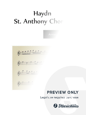 Haydn - St. Anthony Chorale - Flute Solo by Lynette Auberjeunois - Sheet Music