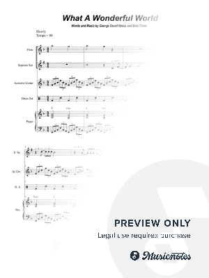 What a Wonderful World (Duet for Soprano and Alto Saxophone)