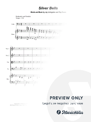 Silver Bells (String Quartet and Piano)