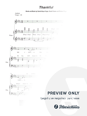 Thankful (Vocal solo - Low Key)