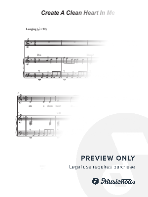 Create A Clean Heart In Me (Vocal solo)
