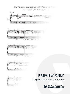 Please Go Away by Milka Rubtsova - Sheet Music