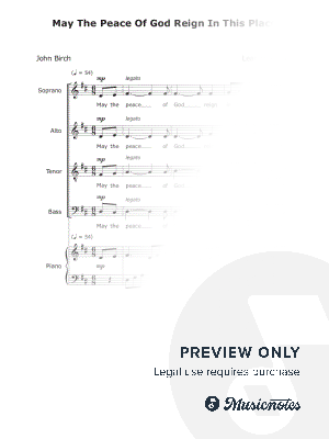 May the Peace of God Reign in This Place