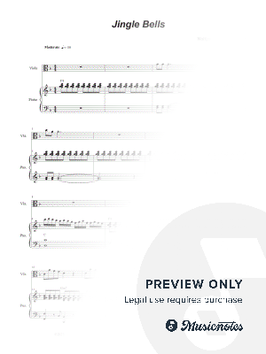 Jingle Bells (Viola solo and Piano)