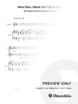 What Was I Made For? (2-part choir - (SA)