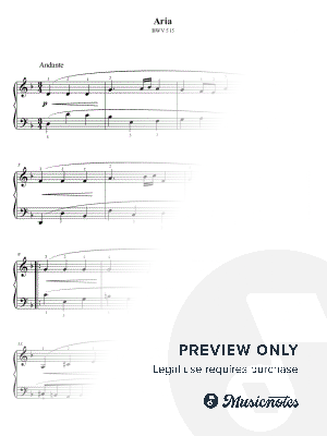 Bach Aria in D minor