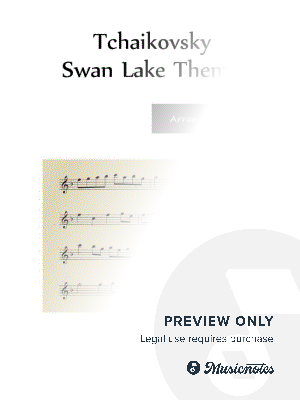 Tchaikovsky - Swan Lake Theme - Flute Solo by Lynette Auberjeunois - Sheet Music