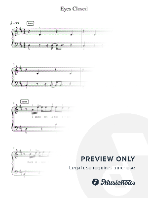 Eyes Closed - Pre-Advanced