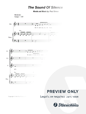 The Sound of Silence (Vocal Trio - (SSA) by Stephen DeCesare - Sheet Music