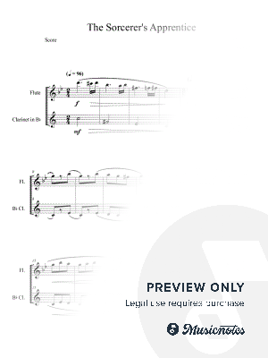 The Sorcerer's Apprentice (Flute and Clarinet Duet)