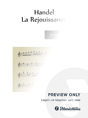 Handel - La Réjouissance - Flute Duet