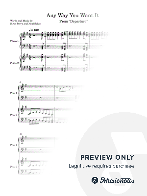 Any Way You Want It by Tammy Emily - Sheet Music