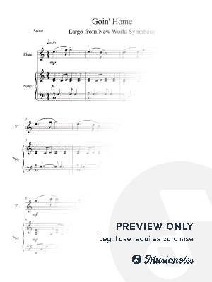 Goin' Home - Largo from New World Symphony (Flute Solo with Piano Accompaniment)