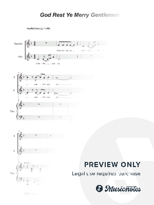 God Rest Ye Merry Gentlemen (2-part choir - (SA) by Stephen DeCesare - Sheet Music