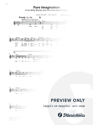 Pure Imagination - Lead Sheet - Eb Major
