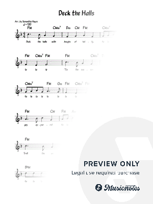 Deck The Halls Leadsheet