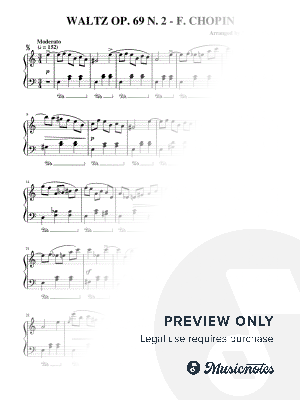 WALTZ OP. 69 N. 2 - F. CHOPIN by Juliano Music - Sheet Music