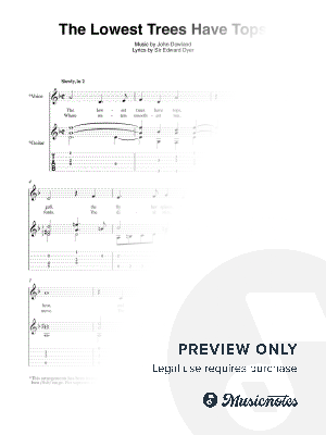 The Lowest Trees Have Tops by Mark Phillips - Sheet Music