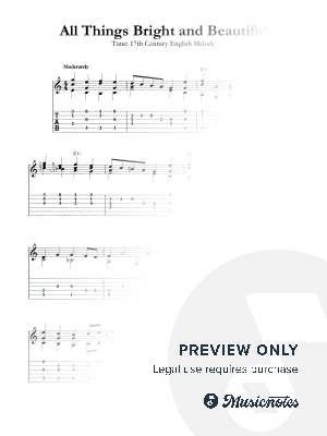 All Things Bright and Beautiful by Mark Phillips - Sheet Music