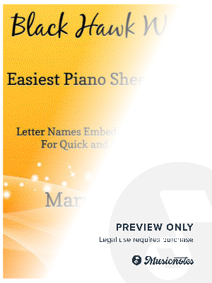 Black Hawk Waltz Easiest Piano Sheet Music