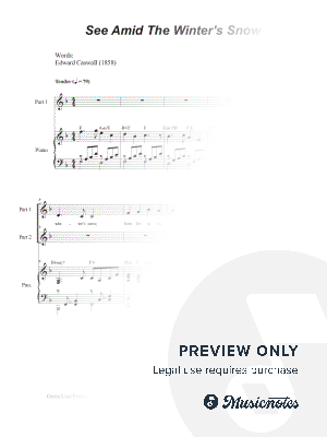 See Amid The Winter's Snow (2-part choir)