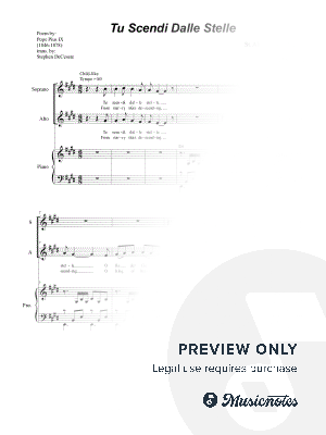 Tu Scendi Dalle Stelle (Duet for Soprano and Alto Solo)