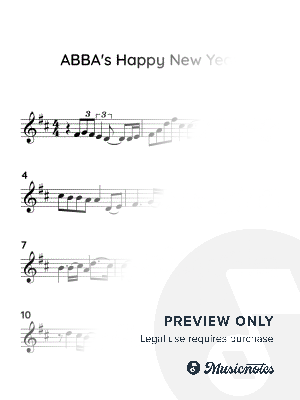 Happy New Year by ABBA (EASY VIOLIN WITH TUTORIAL VIDEO)