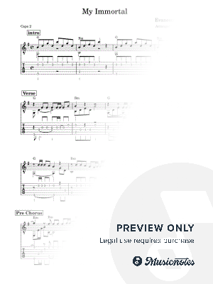 My Immortal by Yuta Ueno - Sheet Music