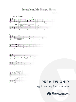 JERUSALEM, MY HAPPY HOME