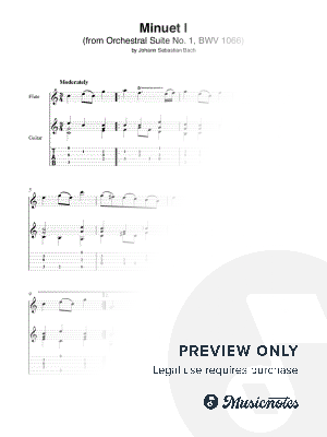 Minuet I (from Orchestral Suite No. 1; BWV 1066)