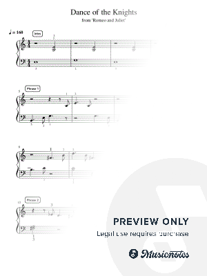 Dance of the Knights from 'Romeo and Juliet' - Intermediate