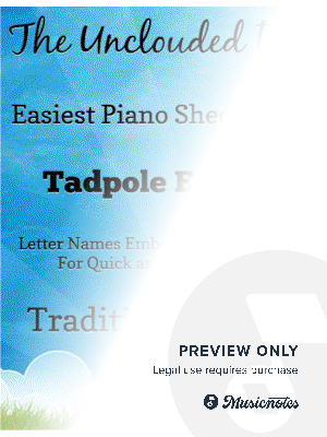 The Unclouded Day Easy Piano Sheet Music 2nd Edition by SilverTonalities - Sheet Music