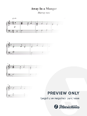 Away In a Manger (Murray tune) early intermediate