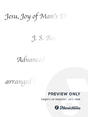 Jesu, Joy of Man's Desiring  Piano Solo