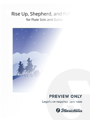 Rise Up, Shepherd, and Follow - Flute Solo with Guitar Chords