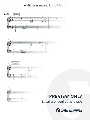 Waltz in A minor, Op. 34 No. 2 - Intermediate