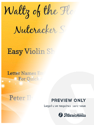 Waltz of the Flowers Nutcracker Suite Easy Violin Sheet Music by SilverTonalities - Sheet Music