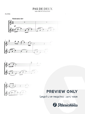 Pas de Deux (from The Nutcracker) for flute duet