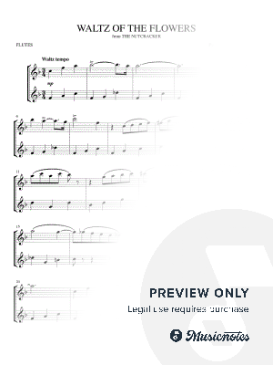 Waltz of the Flowers (from The Nutcracker) for flute duet