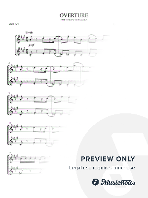 Overture (from The Nutcracker) for violin duet