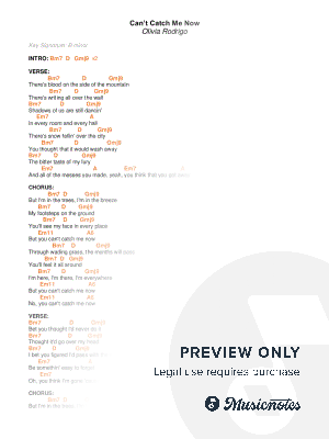 Can't Catch Me Now by Francesca Williams - Sheet Music