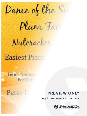 Dance of the Sugar Plum Fairy Easiest Piano Sheet Music by SilverTonalities - Sheet Music