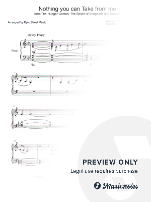 Nothing You Can Take from Me by Epic Sheet Music - Sheet Music