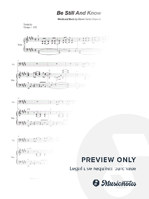 Be Still and Know (Cello solo and Piano)