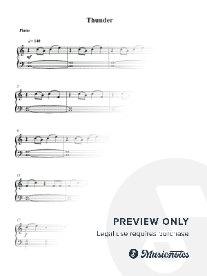 Thunder by Jose Brandao - Sheet Music