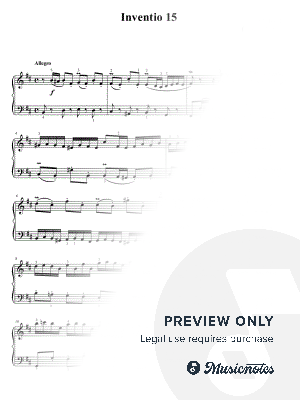 Bach Invention 15 in B minor