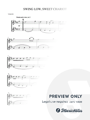 Swing Low, Sweet Chariot (violin duet)