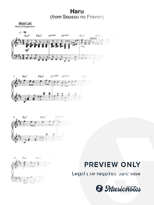 Haru by Music Lah - Sheet Music