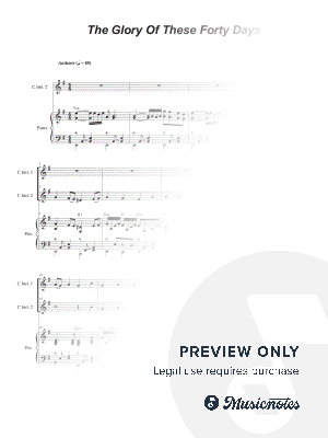 The Glory Of These Forty Days (Duet for C-Instruments)
